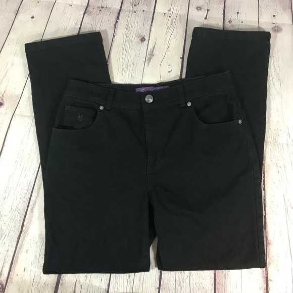 🎉HP🎉 Gloria Vanderbilt Amanda Black Pants - Picture 1 of 5